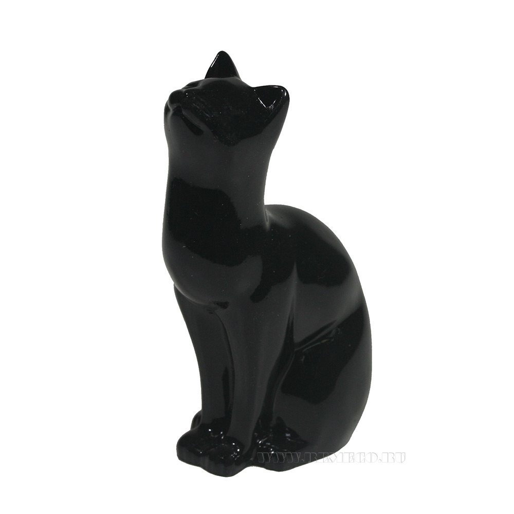 Фигура декоративная Кошка (черный) L6.5W4H9 оптом