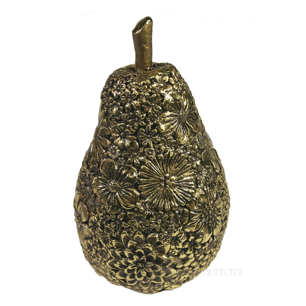 Фигура декоративная Груша (темное золото) L7,5W7,5H13 оптом